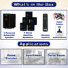 Acoustic Audio AA5102 Bluetooth Powered 5.1 Speaker System Home Theater Surround Sound