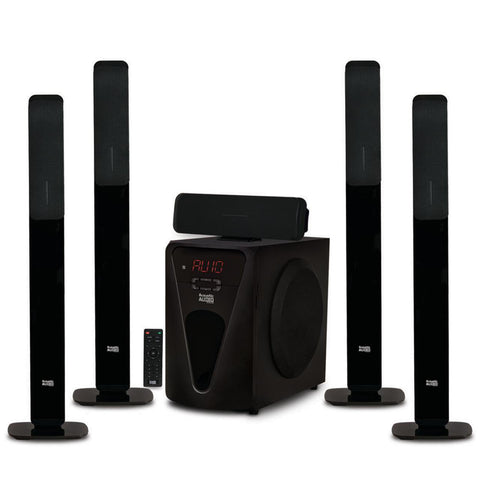 Acoustic Audio AAT5005 Bluetooth Tower 5.1 Home Theater Speaker System with 8