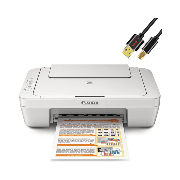 Canon Pixma MG2522 All-In-One Inkjet Printer, Scanner & Copier with NeeGo Printer Cable