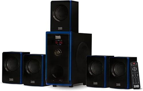 Acoustic Audio AA5102 Bluetooth Powered 5.1 Speaker System Home Theater Surround